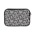 Leopard spots, white, brown black, animal fur print Apple iPad Mini Zipper Cases Front