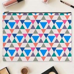 Multicolor Triangle Cosmetic Bag (xxxl) by tmsartbazaar