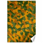 Green and Orange Camouflage Pattern Canvas 12  x 18  11.88 x17.36  Canvas - 1