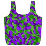 Purple and Green Camouflage Full Print Recycle Bag (XXL) Back