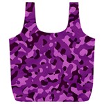 Dark Purple Camouflage Pattern Full Print Recycle Bag (XXL) Front