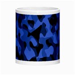 Black and Blue Camouflage Pattern Morph Mugs Center