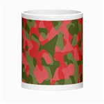 Pink and Green Camouflage Pattern Morph Mugs Center