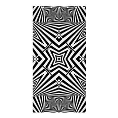 Black And White Line Art Pattern Stripes Shower Curtain 36  X 72  (stall)  by SpinnyChairDesigns