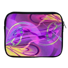 Infinity Painting Purple Apple Ipad 2/3/4 Zipper Cases by DinkovaArt