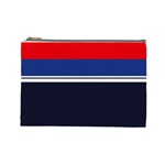 Casual Uniform Stripes Cosmetic Bag (Large) Front