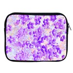 Purple Spring Flowers Apple iPad 2/3/4 Zipper Cases Front