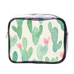 Photography-backdrops-for-baby-pictures-cactus-photo-studio-background-for-birthday-shower-xt-5654 Mini Toiletries Bag (one Side) by Sobalvarro