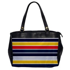 Horizontal Colored Stripes Oversize Office Handbag by tmsartbazaar