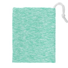 Biscay Green Texture  Drawstring Pouch (4xl) by SpinnyChairDesigns