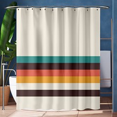 Classic Retro Stripes Shower Curtain 60  X 72  (medium)  by tmsartbazaar