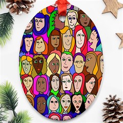 432sisters Oval Ornament (two Sides) by Kritter