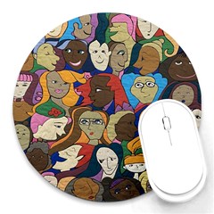 Sisters2020 Round Mousepads by Kritter