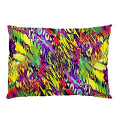 Colorful Jungle Pattern Pillow Case by SpinnyChairDesigns