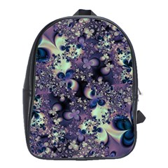 Abstract Floral Art Print School Bag (large) by SpinnyChairDesigns