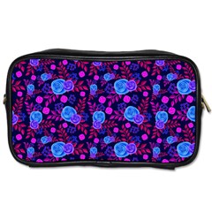 Backgroung Rose Purple Wallpaper Toiletries Bag (two Sides) by HermanTelo