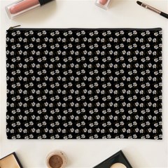 Daisy Black Cosmetic Bag (xxxl) by snowwhitegirl