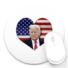 Trump President Sticker Design Round Mousepads by dflcprintsclothing