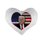 Trump President Sticker Design Standard 16  Premium Heart Shape Cushions Front