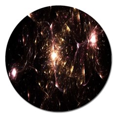 Glowing Sparks Magnet 5  (round) by Sparkle