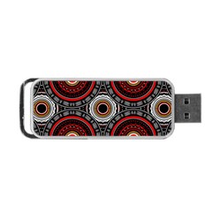 Tribal Aztec Mandala Art Portable Usb Flash (two Sides) by tmsartbazaar