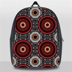 Tribal Aztec Mandala Art School Bag (xl) by tmsartbazaar