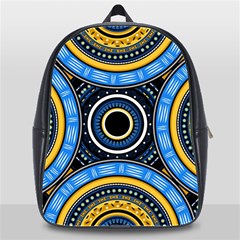 Tribal Zentangle Art School Bag (xl) by tmsartbazaar