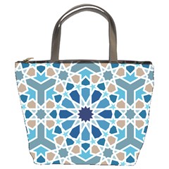 Arabic Geometric Design Pattern  Bucket Bag by LoolyElzayat