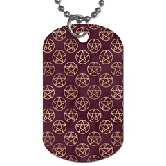 Golden Pentagram Dog Tag (one Side) by Angelandspot