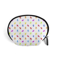 Multicolored Hands Silhouette Motif Design Accessory Pouch (small) by dflcprintsclothing