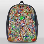 Pop Art - Spirals World 1 School Bag (XL) Front