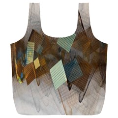 Digital Geometry Full Print Recycle Bag (xxl) by Sparkle