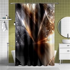 Flash Light Shower Curtain 48  X 72  (small)  by Sparkle