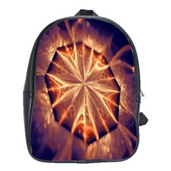 Sun Fractal School Bag (xl) by Sparkle