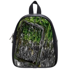 Green Glitter Squre School Bag (small) by Sparkle