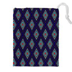 Colorful Diamonds Pattern3 Drawstring Pouch (4xl) by bloomingvinedesign