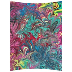 Psychedelic Marbling Patterns Iv Back Support Cushion by kaleidomarblingart