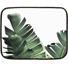 Banana Leaves Fleece Blanket (mini) by goljakoff