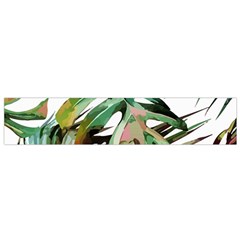 Watercolor Monstera Leaves Small Flano Scarf by goljakoff