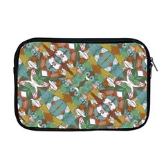 Multicolored Collage Print Pattern Mosaic Apple Macbook Pro 17  Zipper Case by dflcprintsclothing