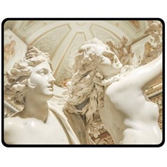 Apollo And Daphne Bernini Masterpiece, Italy Fleece Blanket (medium)  by dflcprintsclothing