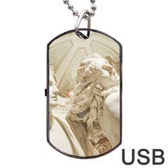 Apollo And Daphne Bernini Masterpiece, Italy Dog Tag Usb Flash (one Side) by dflcprintsclothing