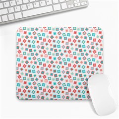 Aqua Coral Large Mousepads by CuteKingdom