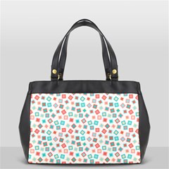 Aqua Coral Oversize Office Handbag (2 Sides) by CuteKingdom