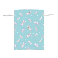 Rabbit  Lightweight Drawstring Pouch (l) by SychEva