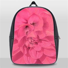 Beauty Pink Rose Detail Photo School Bag (xl) by dflcprintsclothing