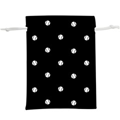 Black And White Baseball Motif Pattern  Lightweight Drawstring Pouch (xl) by dflcprintsclothing