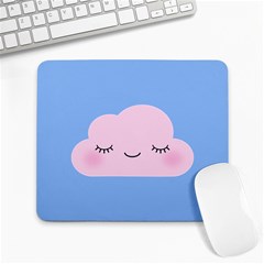 Pink Cloud Large Mousepads by CuteKingdom