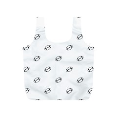 American Football Ball Motif Print Pattern Full Print Recycle Bag (s) by dflcprintsclothing