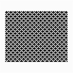 Black And White Triangles Pattern, Geometric Small Glasses Cloth by Casemiro